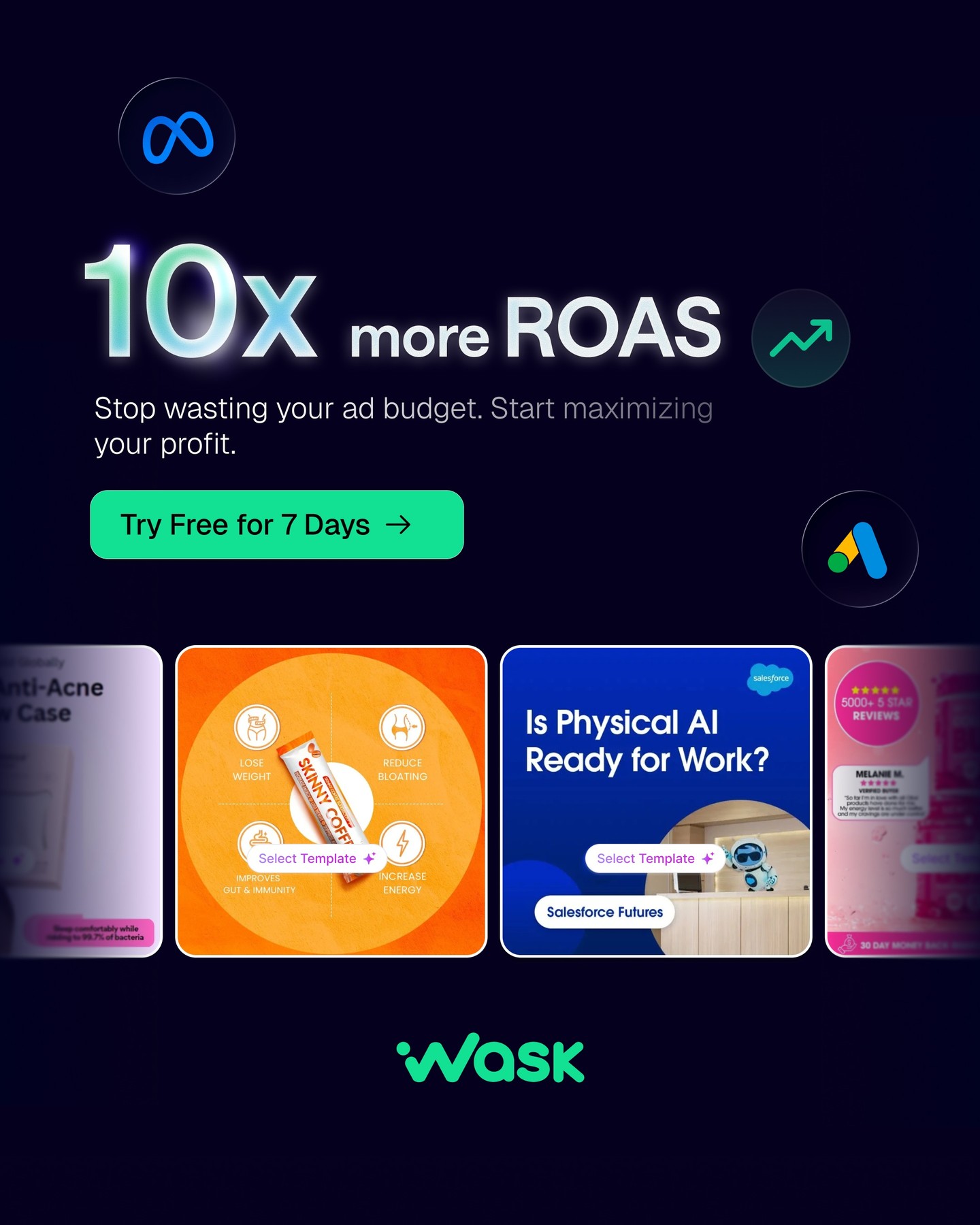 Wask Facebook ad