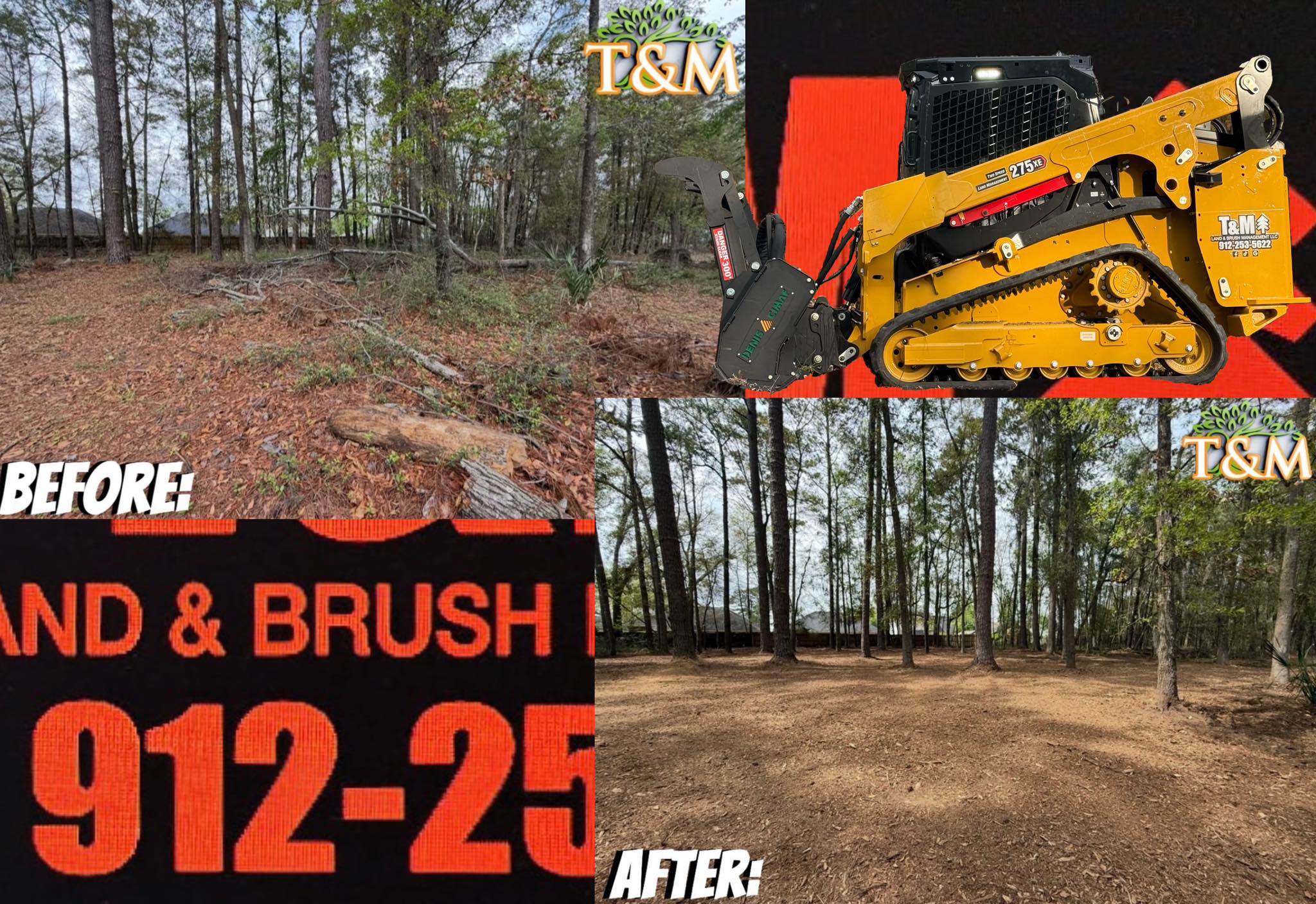 T & M Land and Brush Management LLC Facebook ad: Can you imagine turning your jungle (backyard) into…