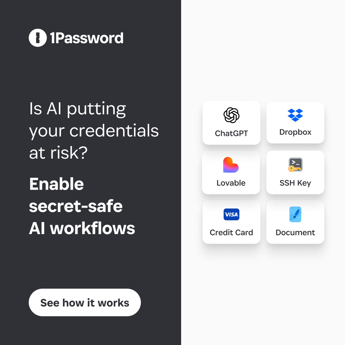 1Password Facebook ad