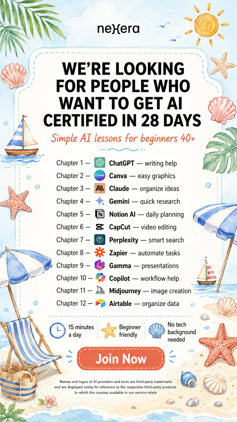 28-Day AI Challenge Facebook ad