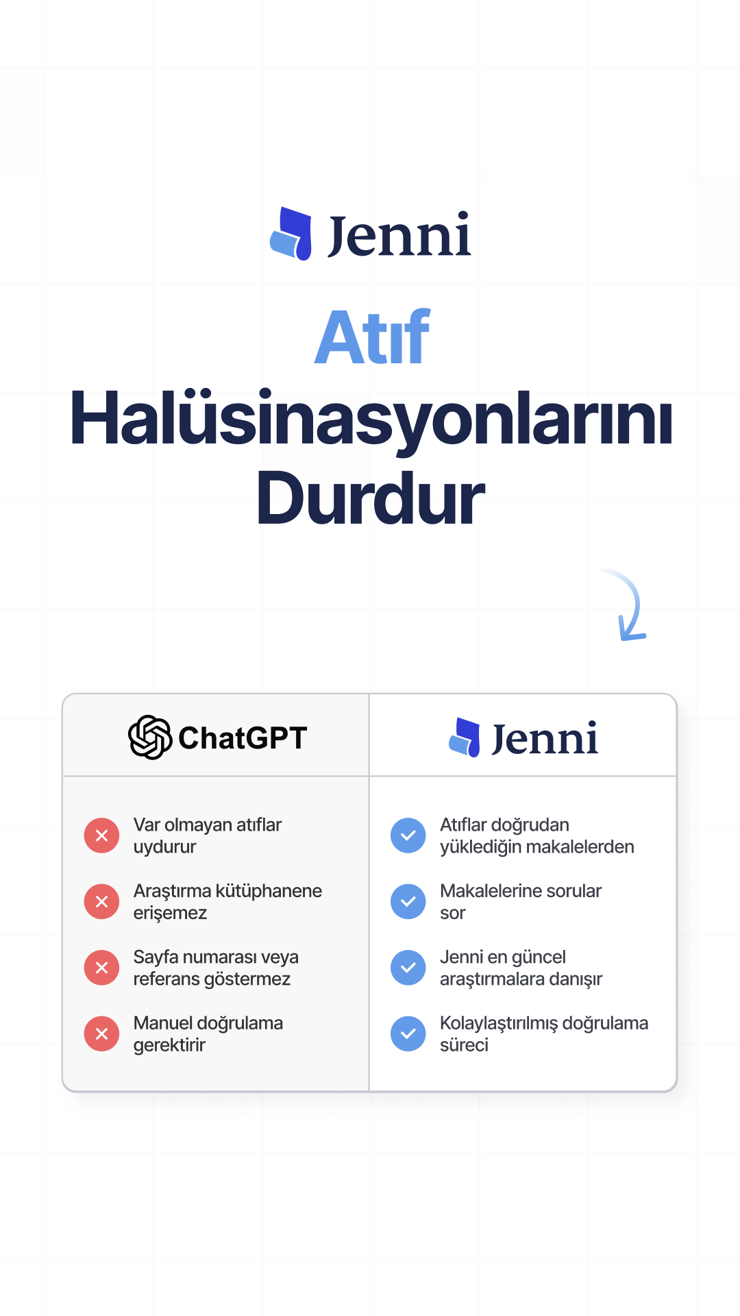 Jenni AI Facebook ad