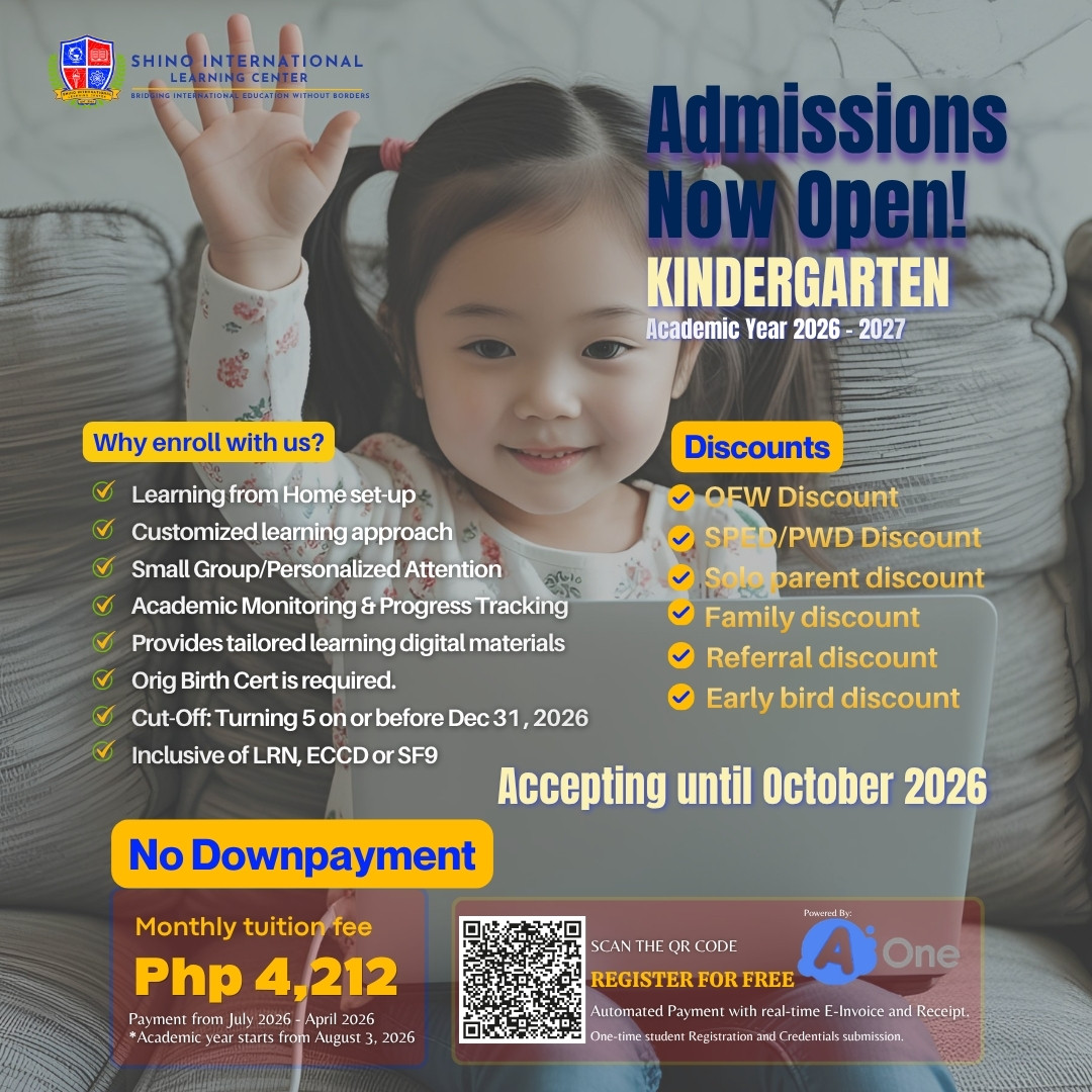 Shino International Learning Center Facebook ad