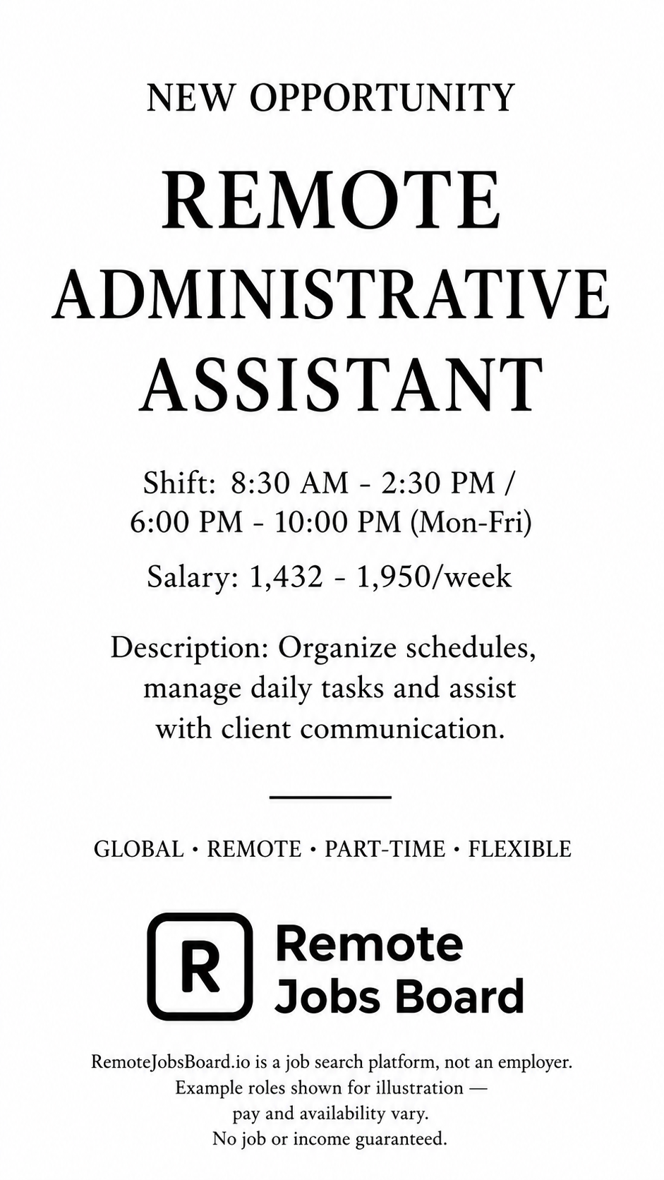 Remote Jobs Board - Work From Anywhere Facebook ad