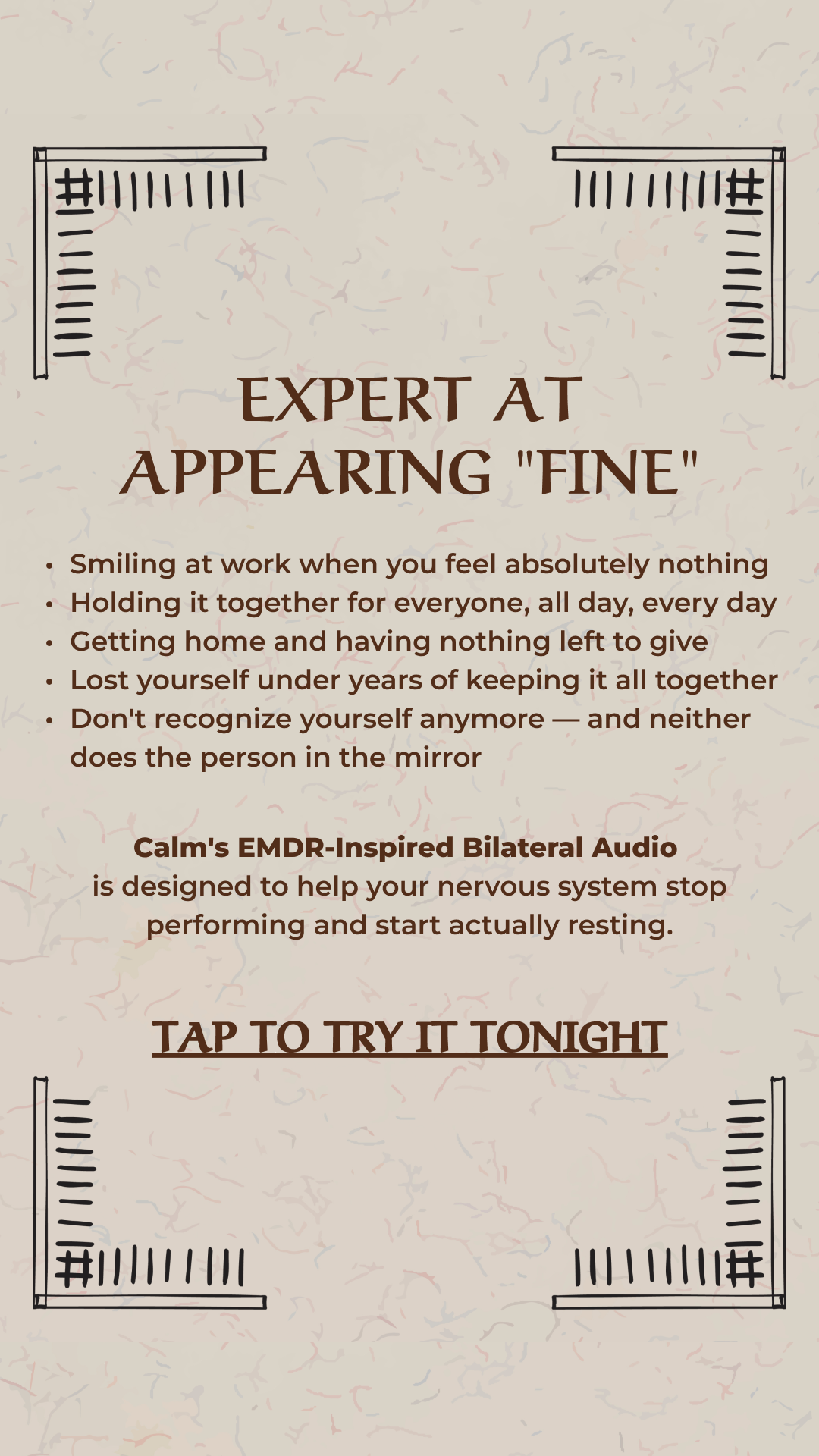 Calm Facebook ad