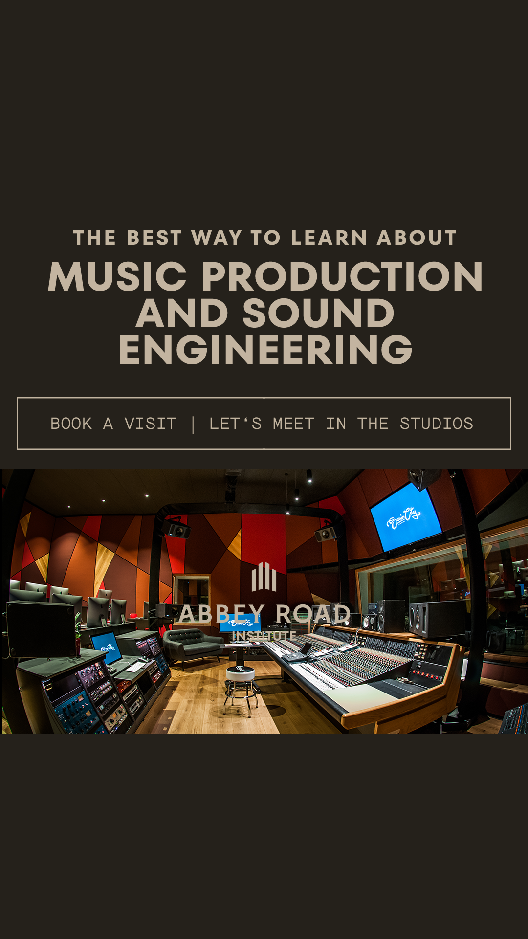 Abbey Road Institute Amsterdam Facebook ad