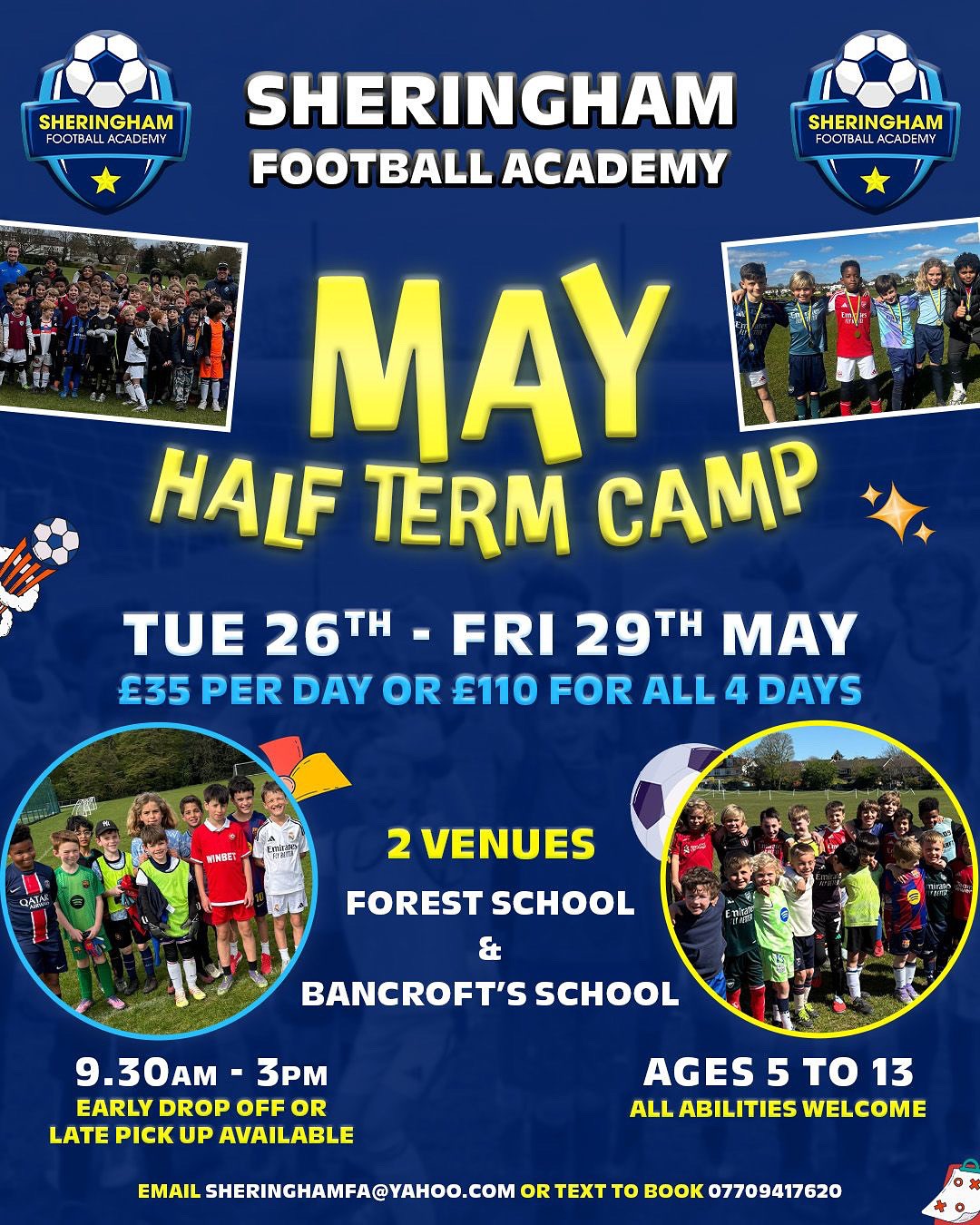 Sheringham Football Academy Facebook ad: Hi everyone