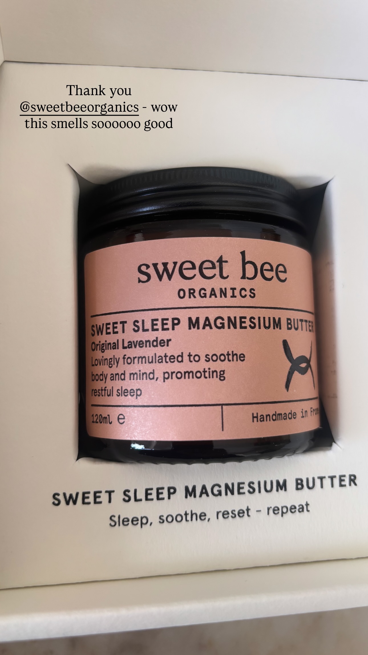 Sweet Bee Organics Facebook ad
