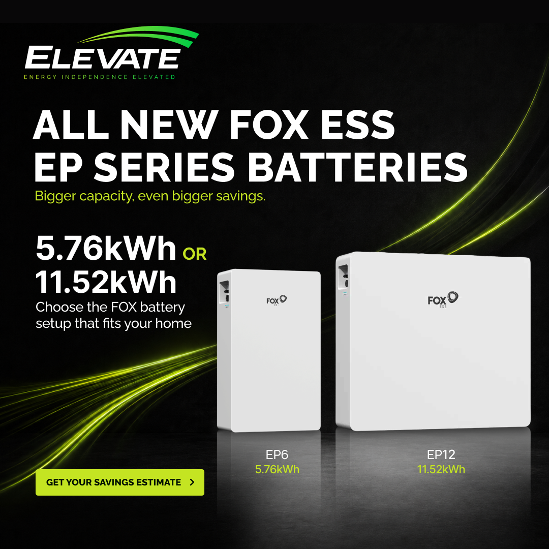 Elevate Solar Energy Facebook ad: Find out more about Solar & Battery Storage