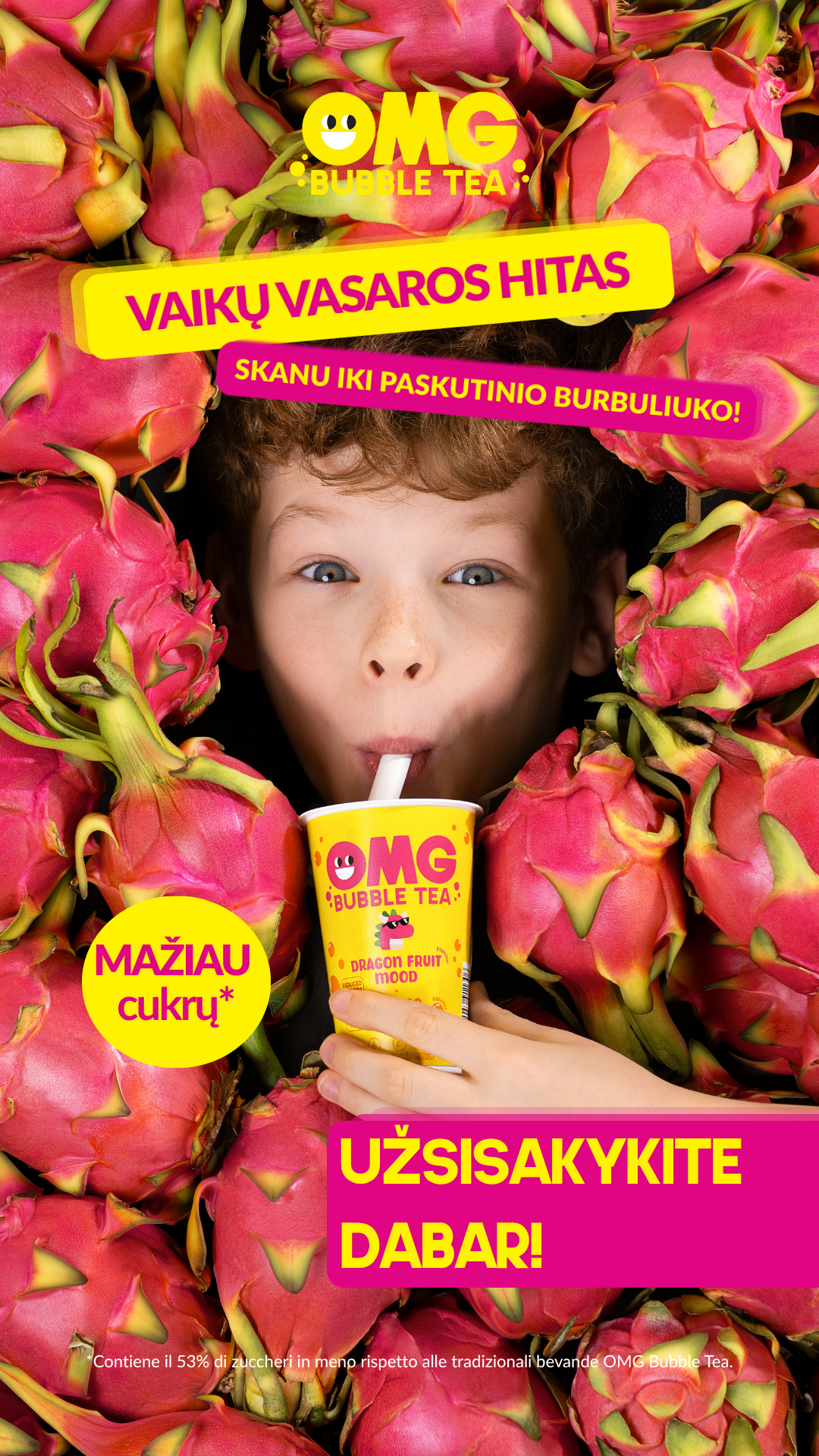 OMG Bubble Tea Facebook ad