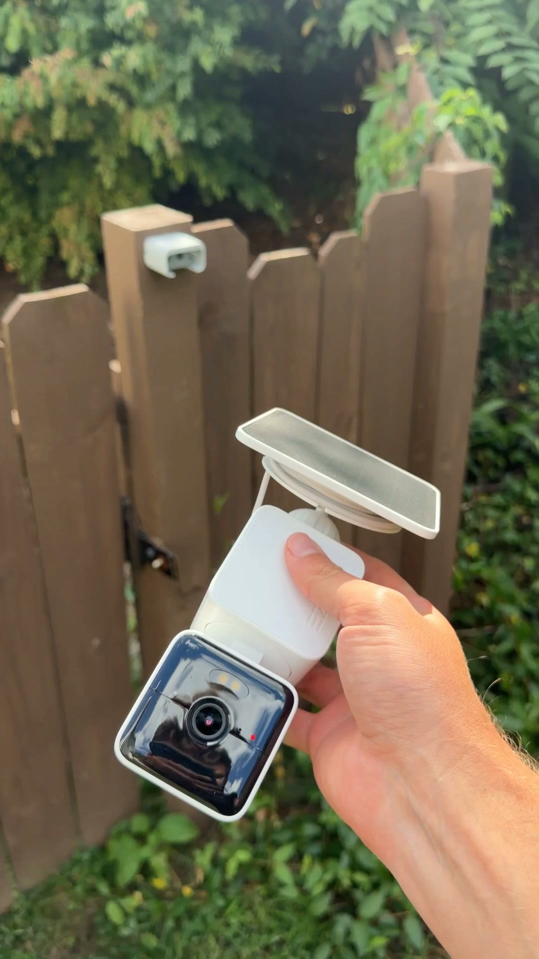 Wyze Facebook ad: Never Recharge Again-Solar Tracks!