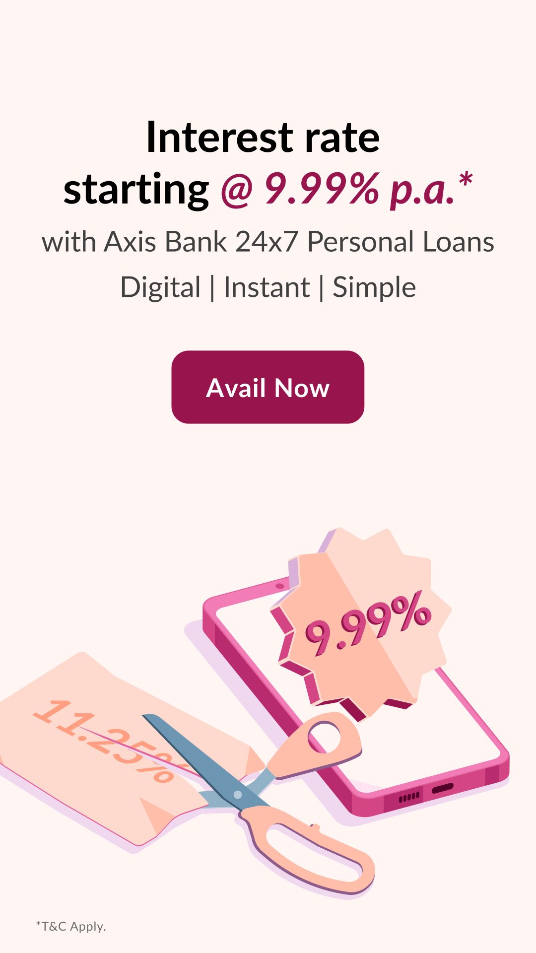 Axis Bank Facebook ad