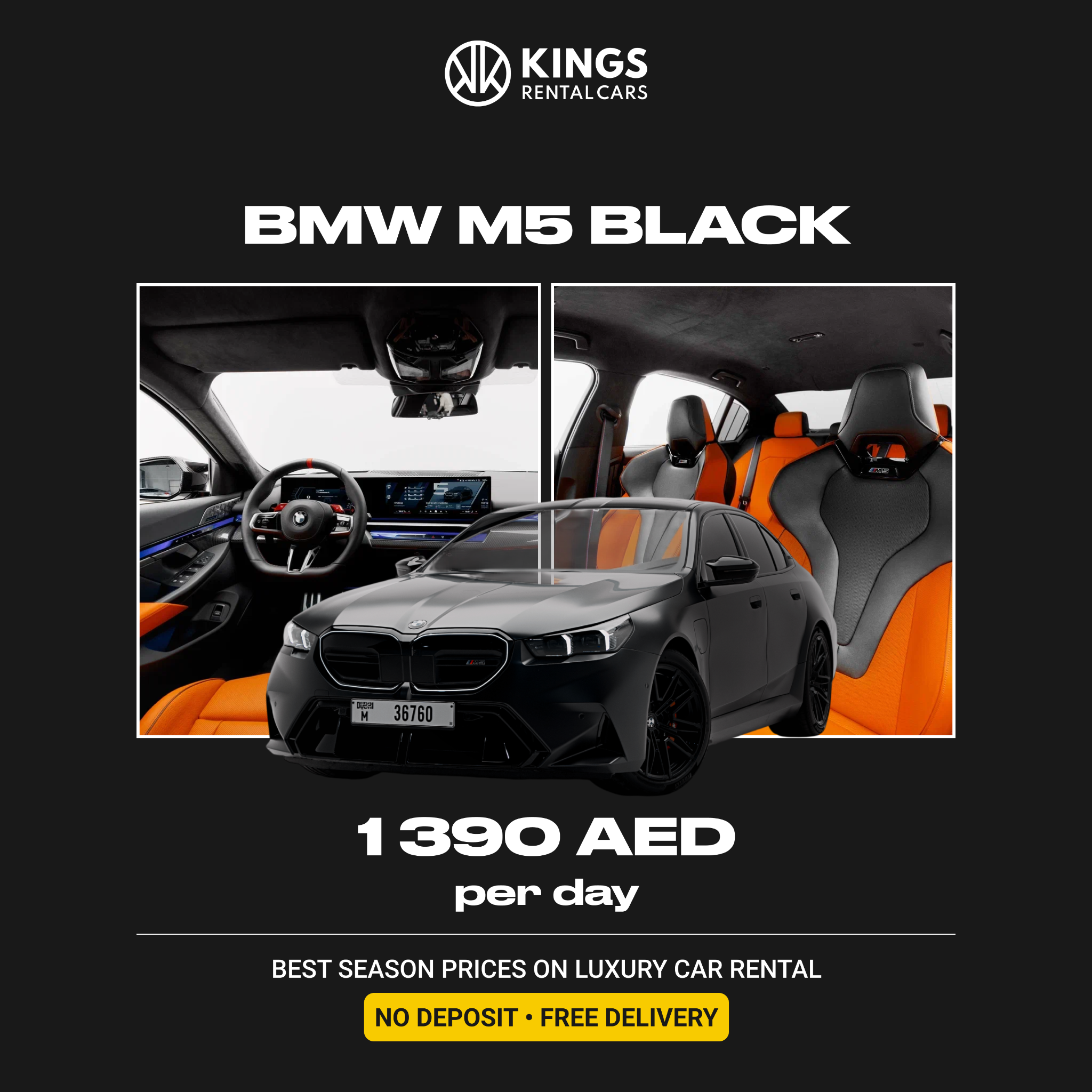 Kings Rental Cars in Dubai Facebook ad