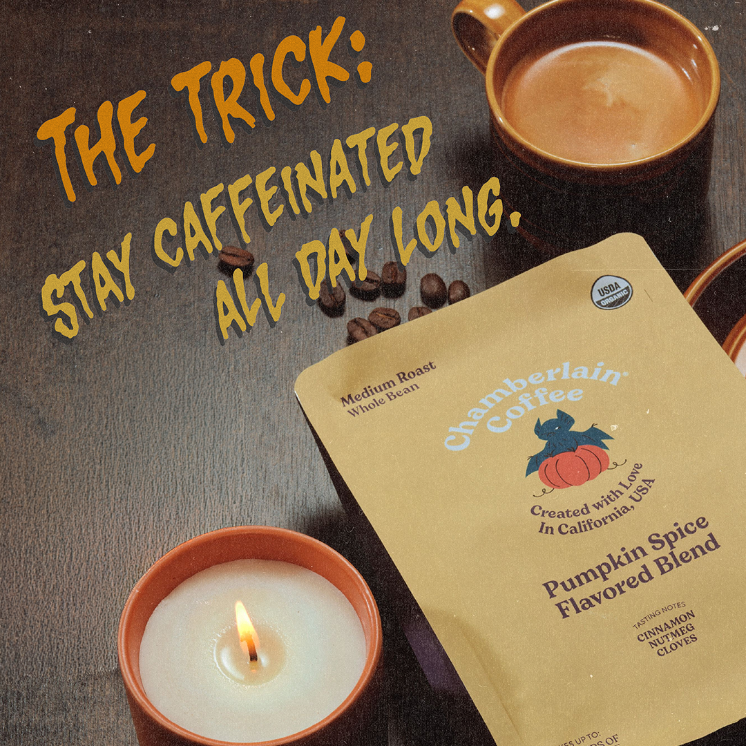 Chamberlain Coffee Facebook ad: Your fall favorite is back.