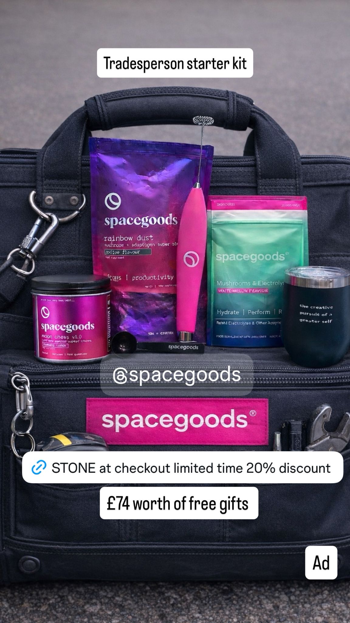 Spacegoods Facebook ad