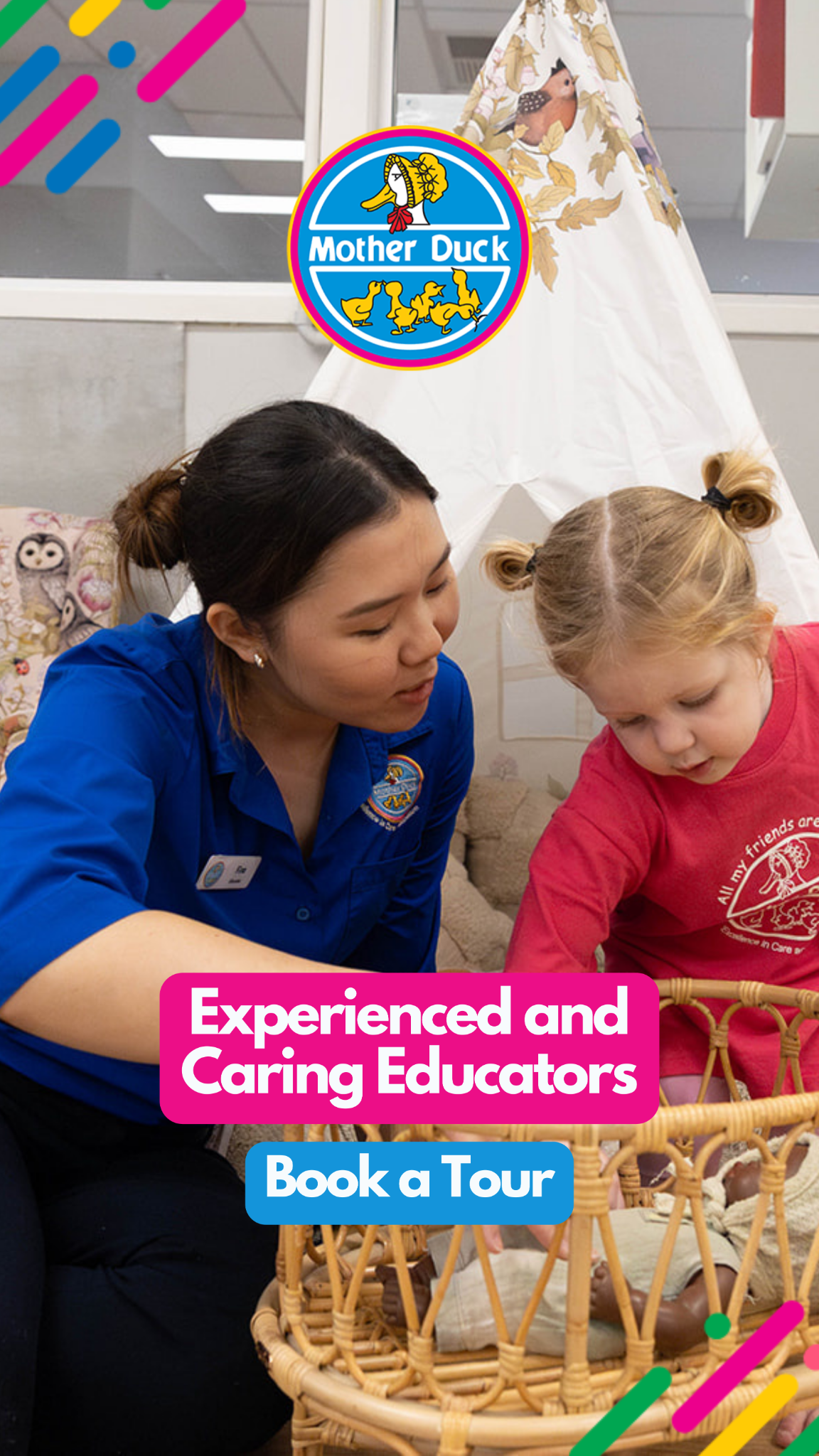Mother Duck Childcare Enoggera Facebook ad from Jul 24, 2026