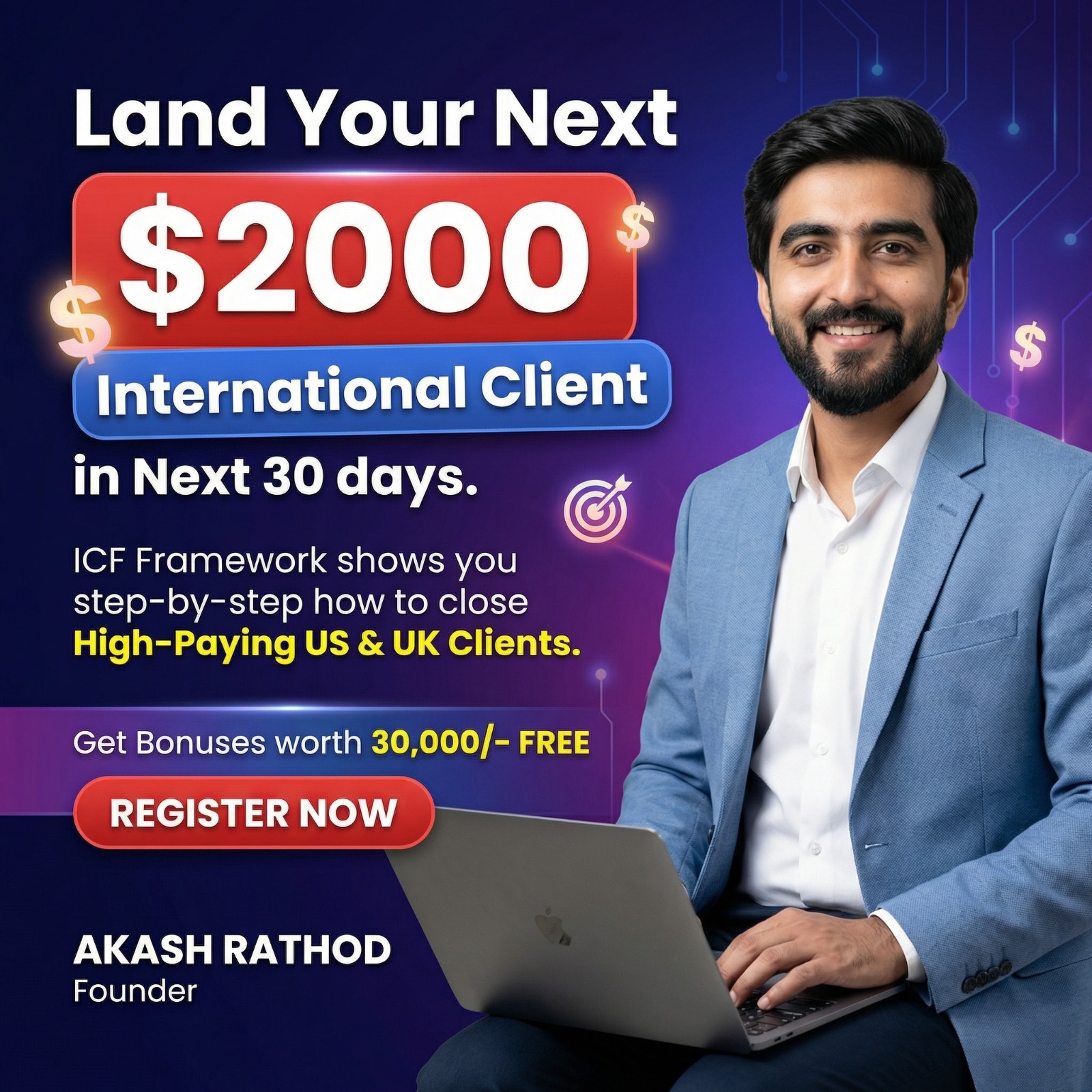 Ad2creative Facebook ad: Get Premium US & UK Clients Without Ads