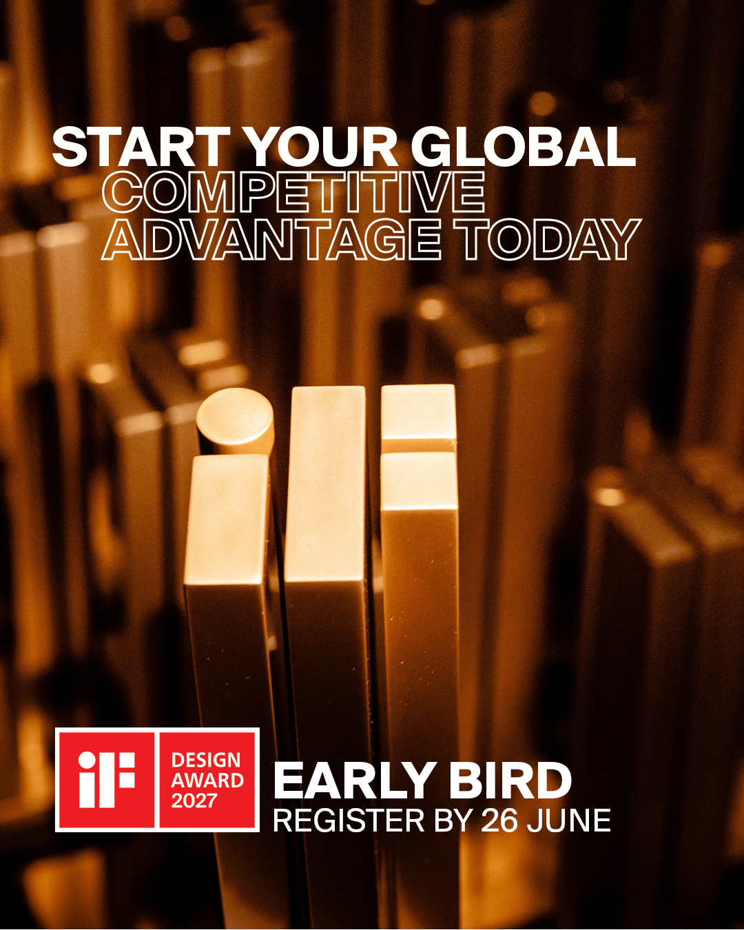 iF International Forum Design Facebook ad: Innovative designs deserve a global stage.