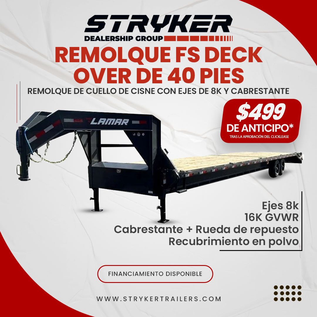 Stryker Trailers Texas Facebook ad: Remolques Stryker Hotshot con y sin licencia CDL