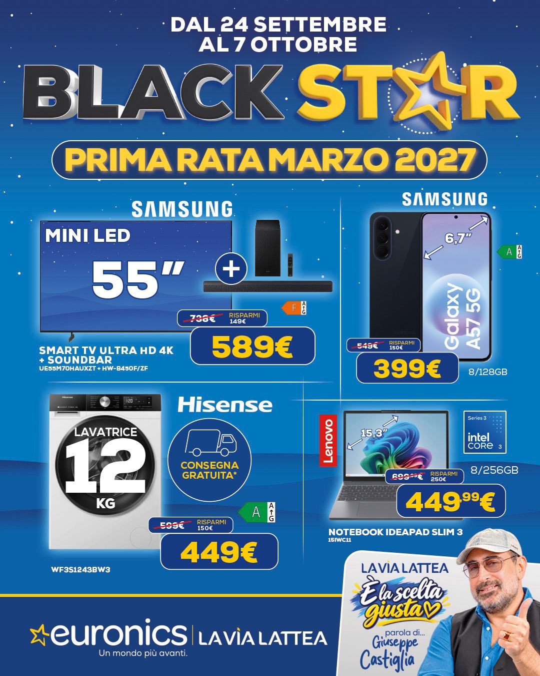 La Via Lattea Euronics Facebook ad: SFOGLIA IL VOLANTINO