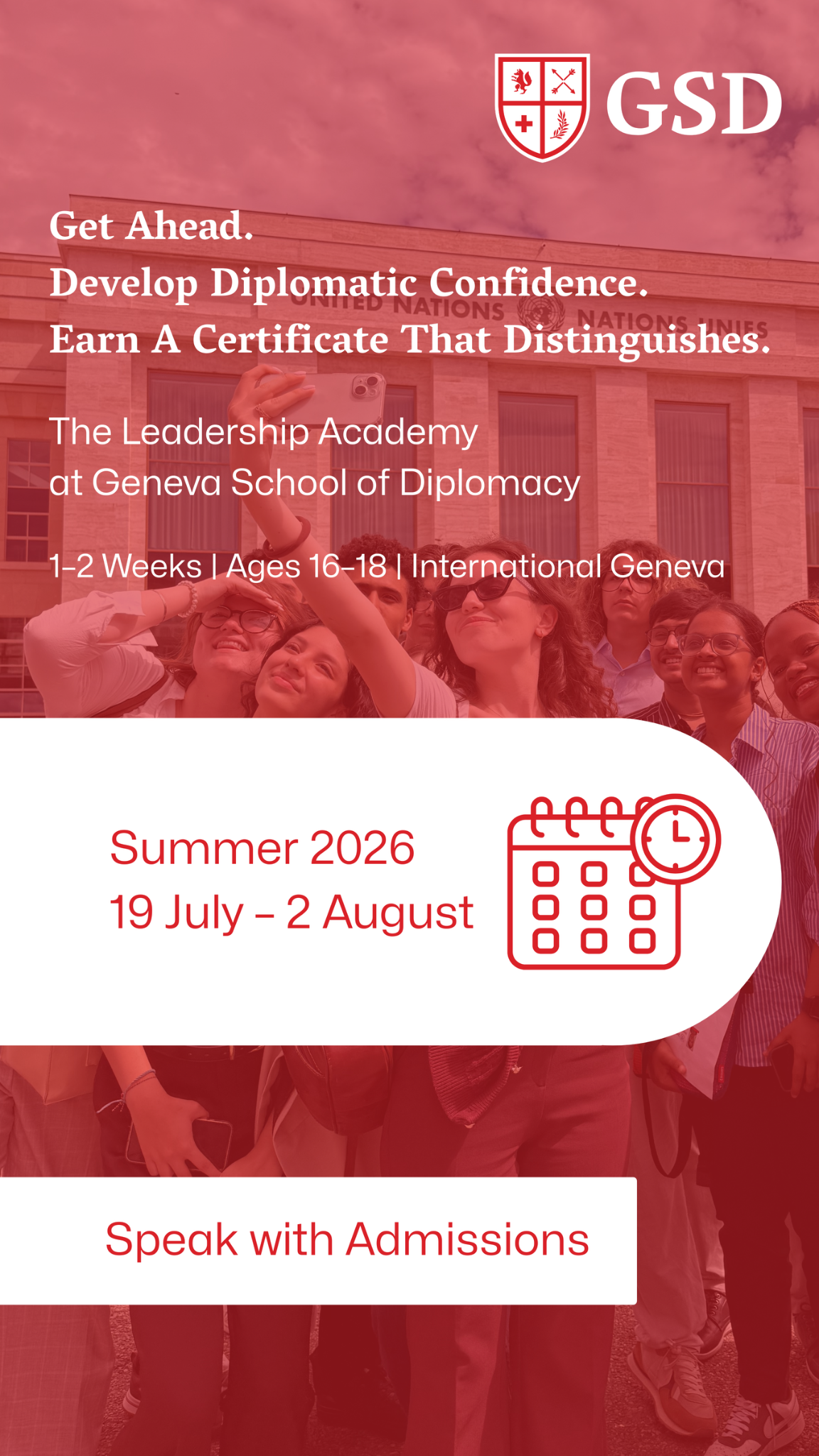 Geneva School Of Diplomacy Facebook ad