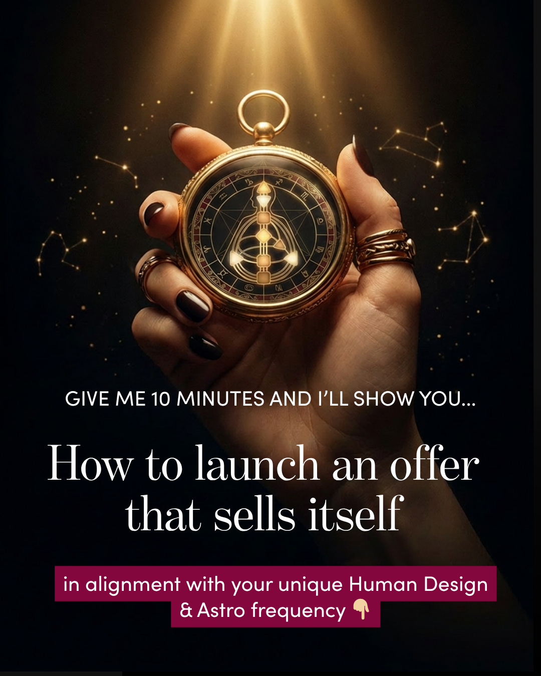 Karla Maree - Feminine Biz Mentor + Human Design & Astro Strategy Facebook ad
