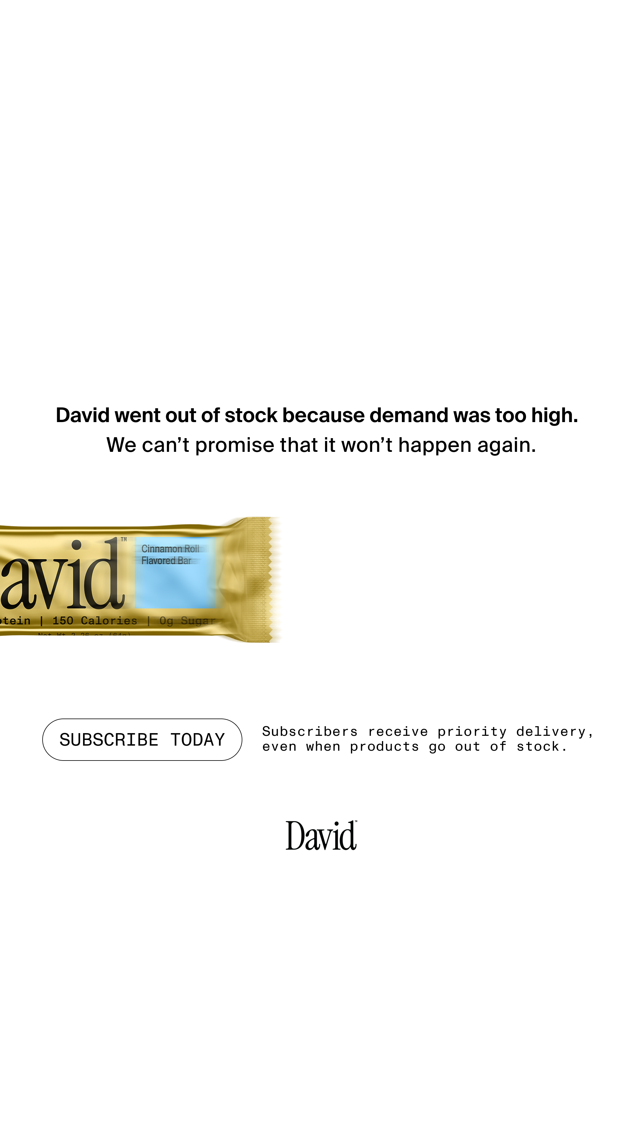 David Protein Facebook ad
