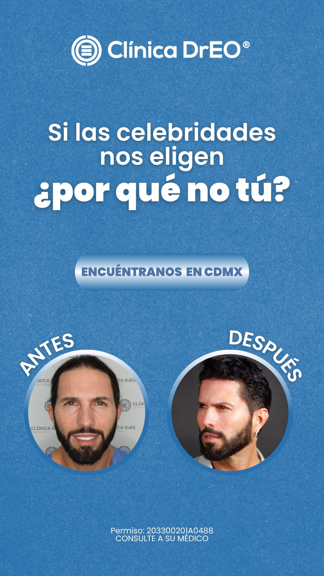Trasplante Capilar - Solución para la calvicie Facebook ad from Feb 18, 2026