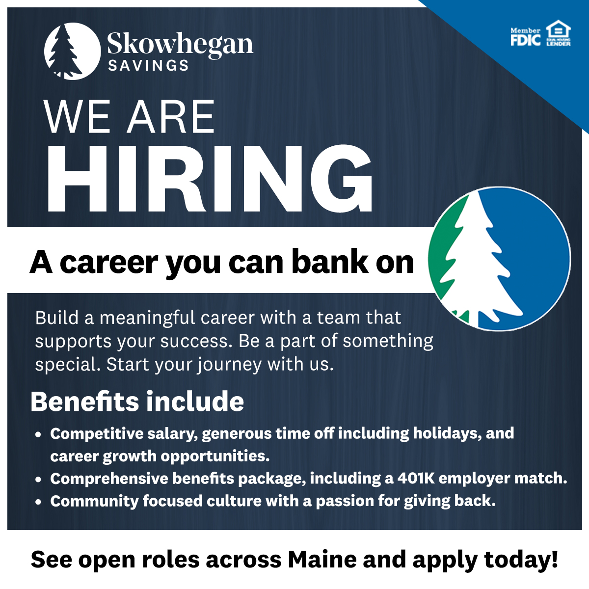 Skowhegan Savings Bank Facebook ad