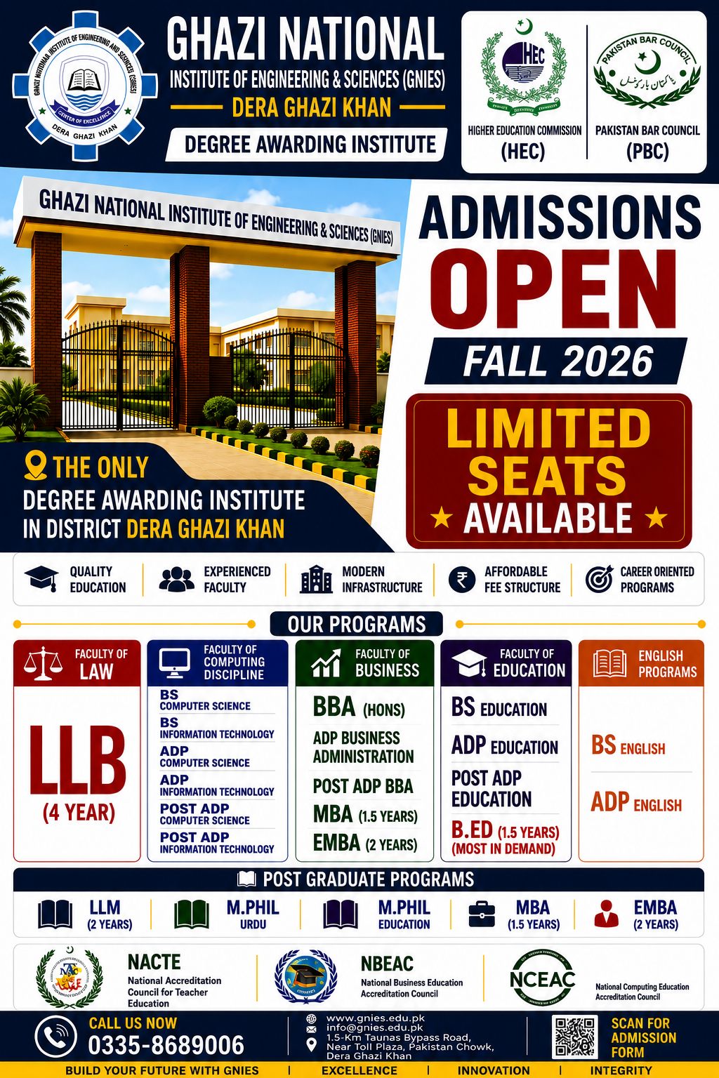 Ghazi National Institute of Engineering & Sciences Facebook ad