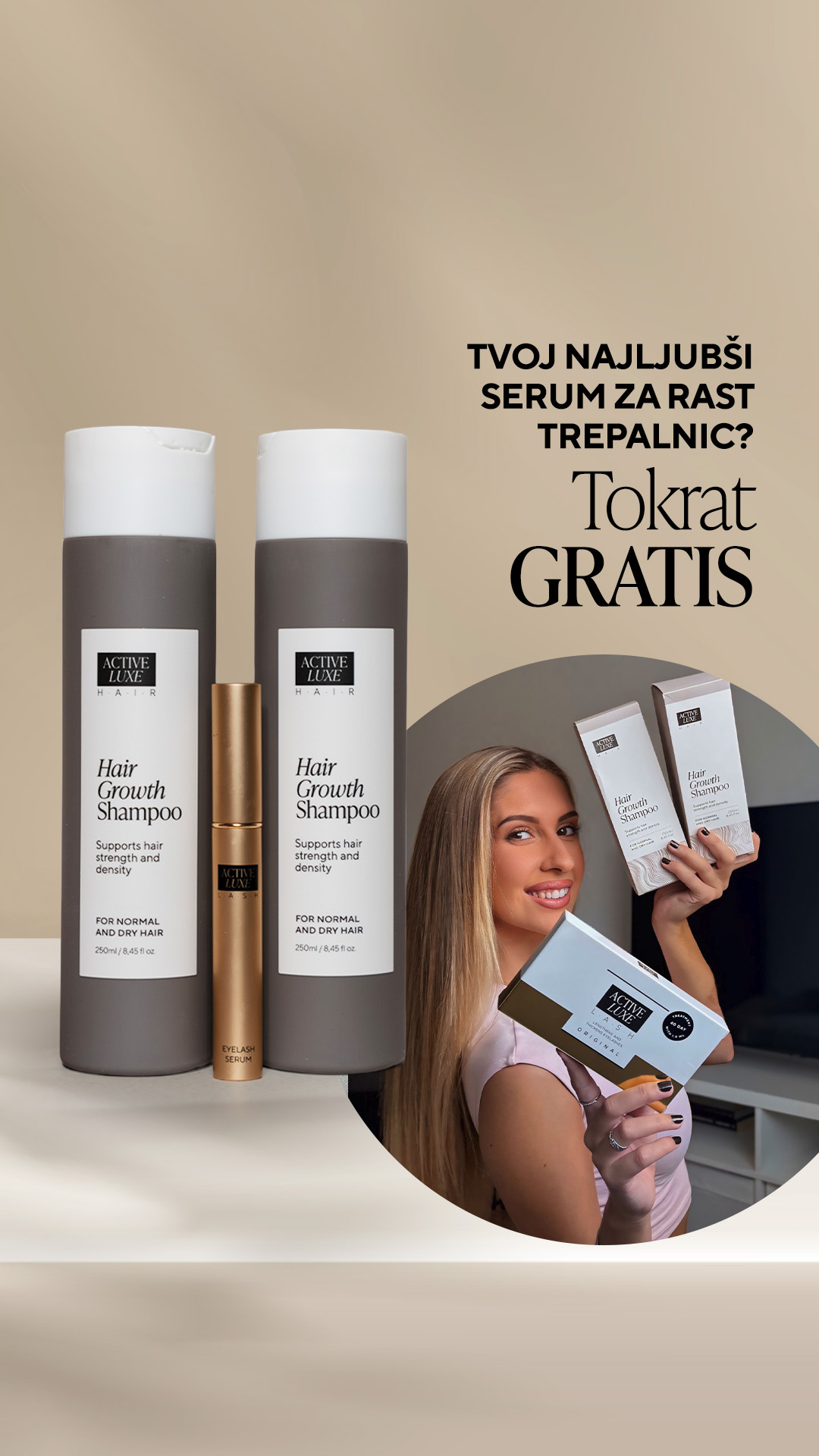 Active Luxe Cosmetics Slovenia Facebook ad from Jul 1, 2026