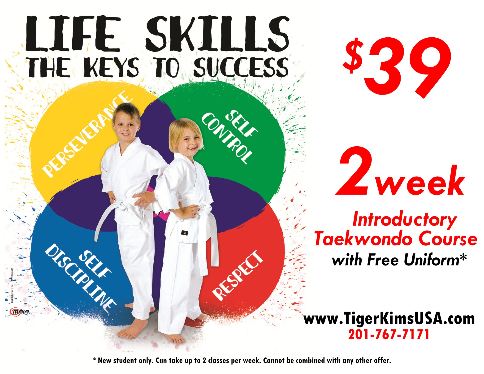 Tiger Kim's Taekwondo Facebook ad from Nov 18, 2021