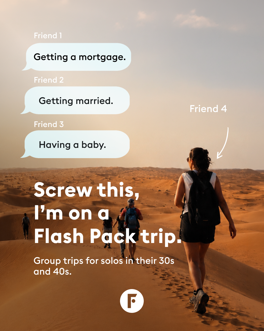 Flash Pack Facebook ad