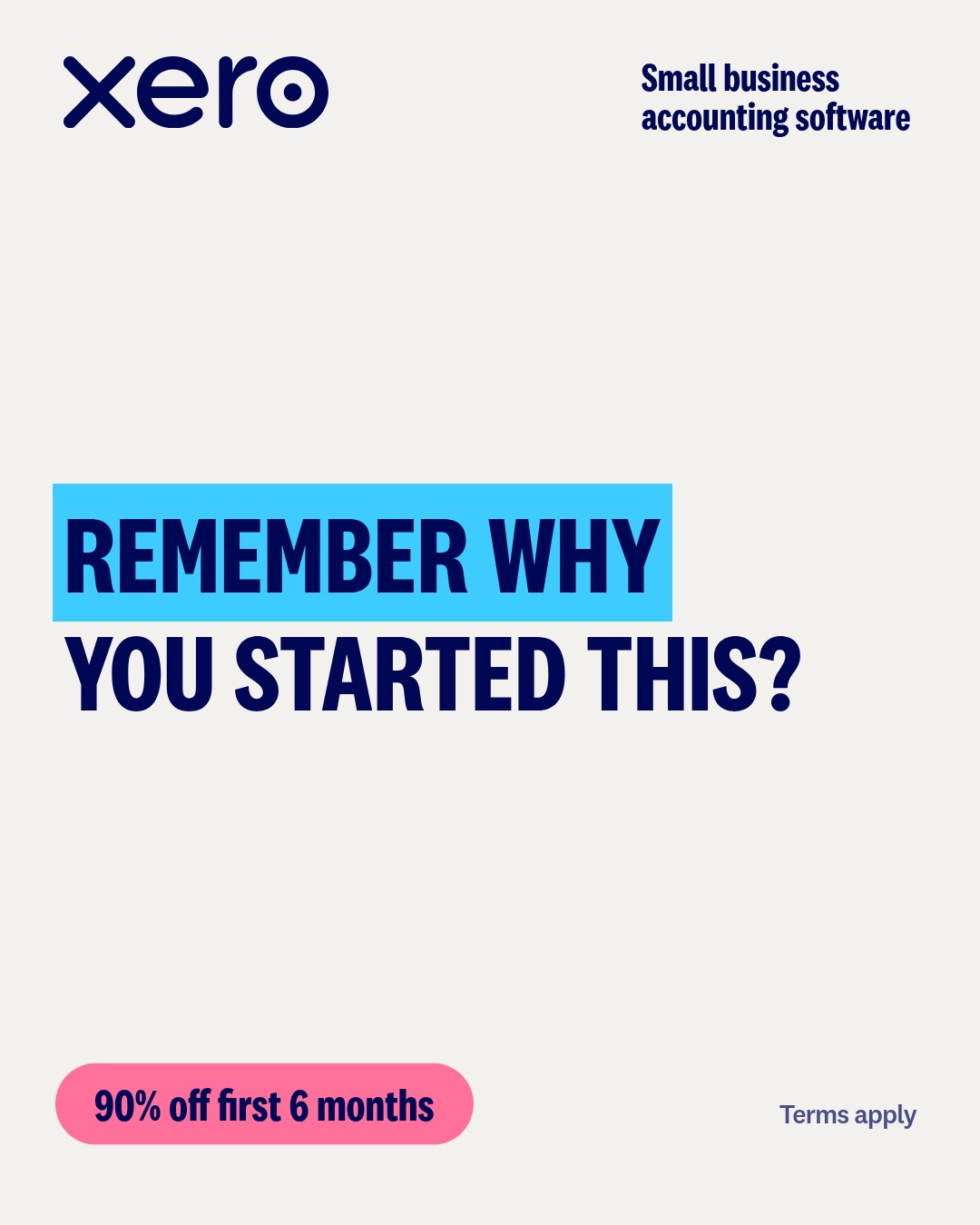 Xero Facebook ad