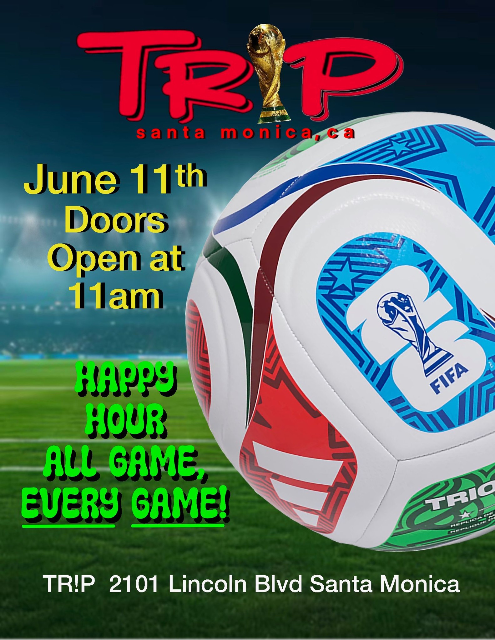 TRiP Santa Monica Facebook ad: TRiP | Live Music Venue | TR!P Santa Monica, 2101 Lincoln…
