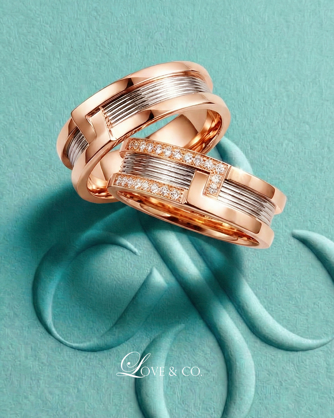 Love & Co. Facebook ad: Book Now & Get 20% Off Wedding Bands