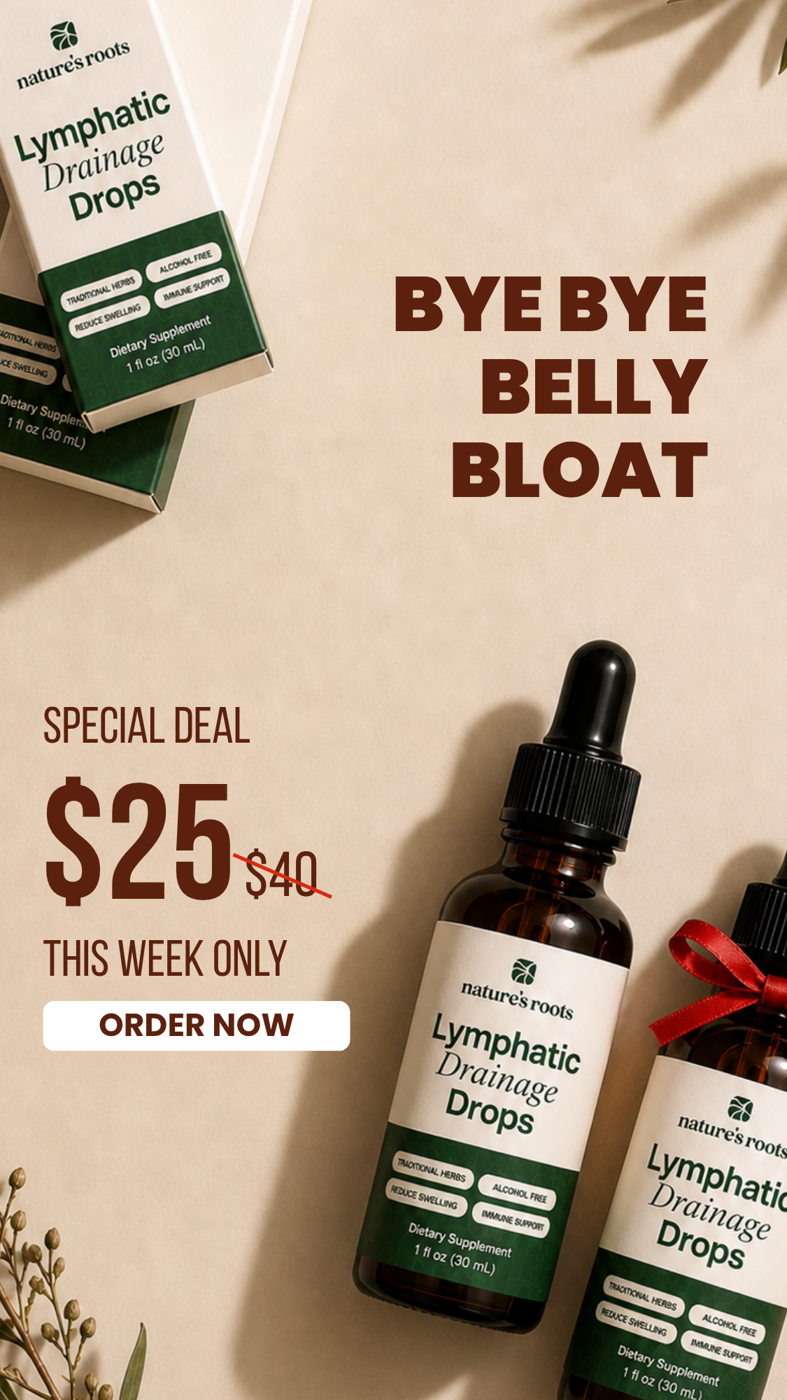 Natures Roots Facebook ad