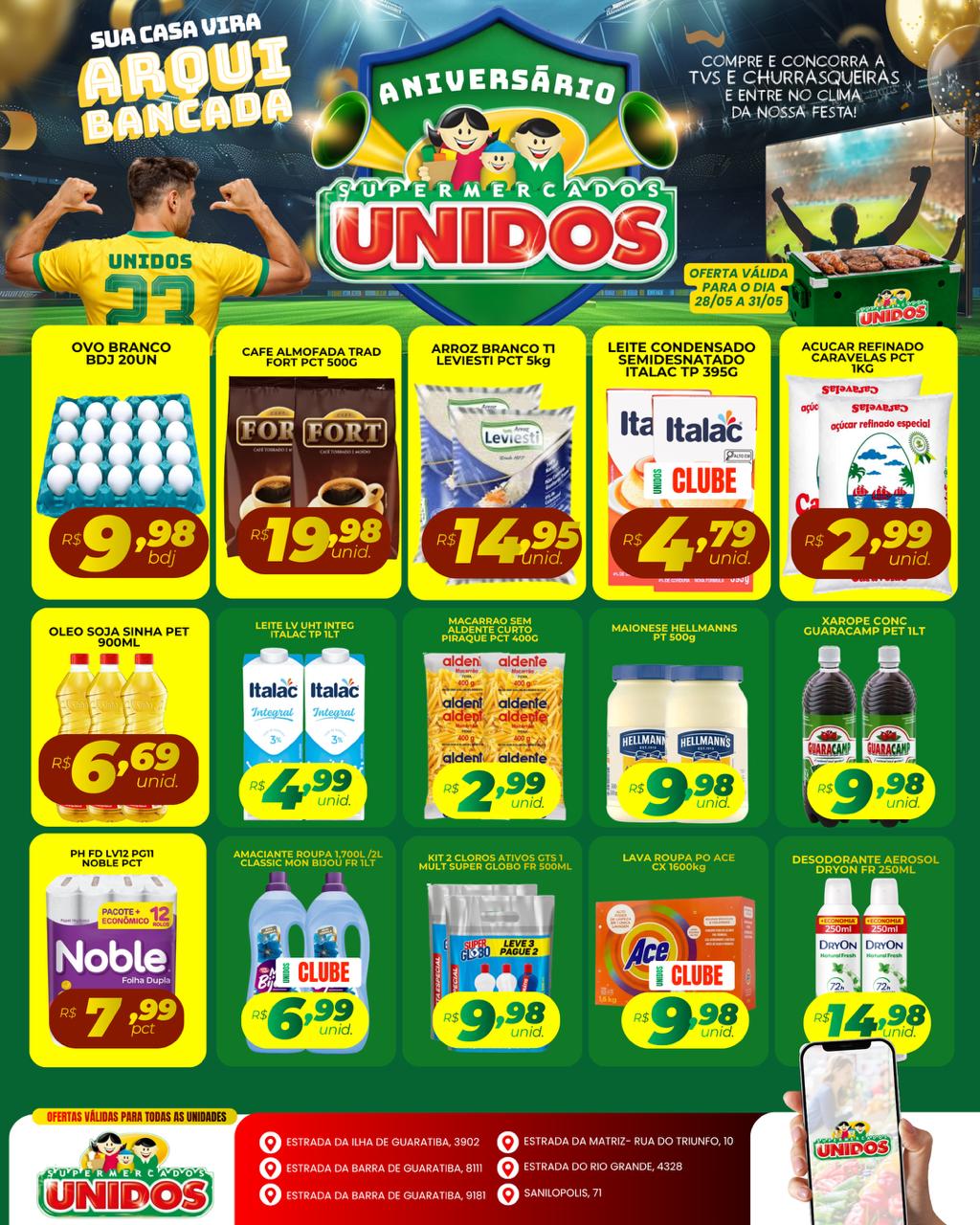 Supermercados Unidos Guaratiba RJ Facebook ad: ECONOMIA GARANTIDA!
