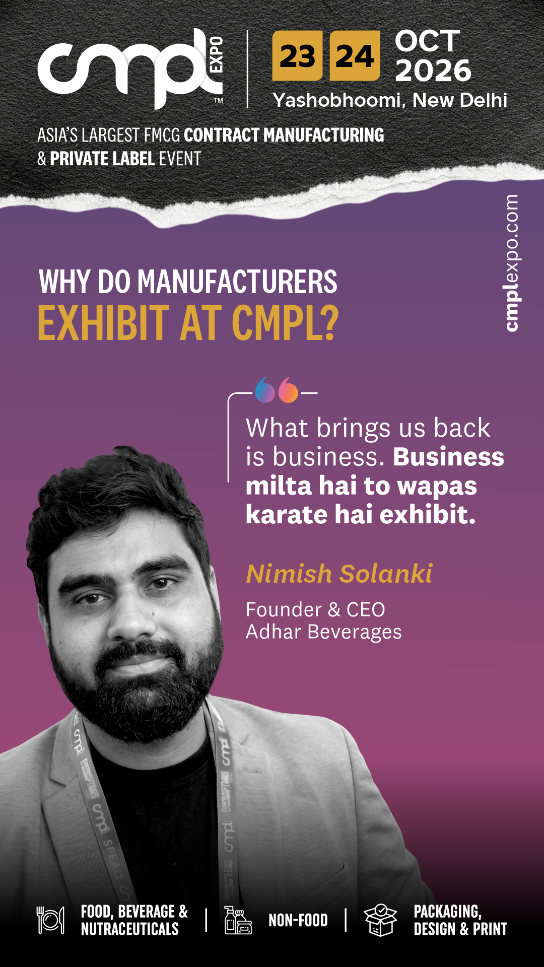 Contract Manufacturing & Private Label Expo Facebook ad