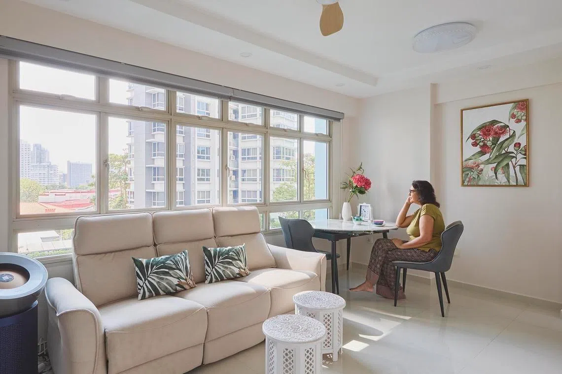 Home and Decor Singapore Facebook ad: She bought her first HDB at 50, and created a peaceful…