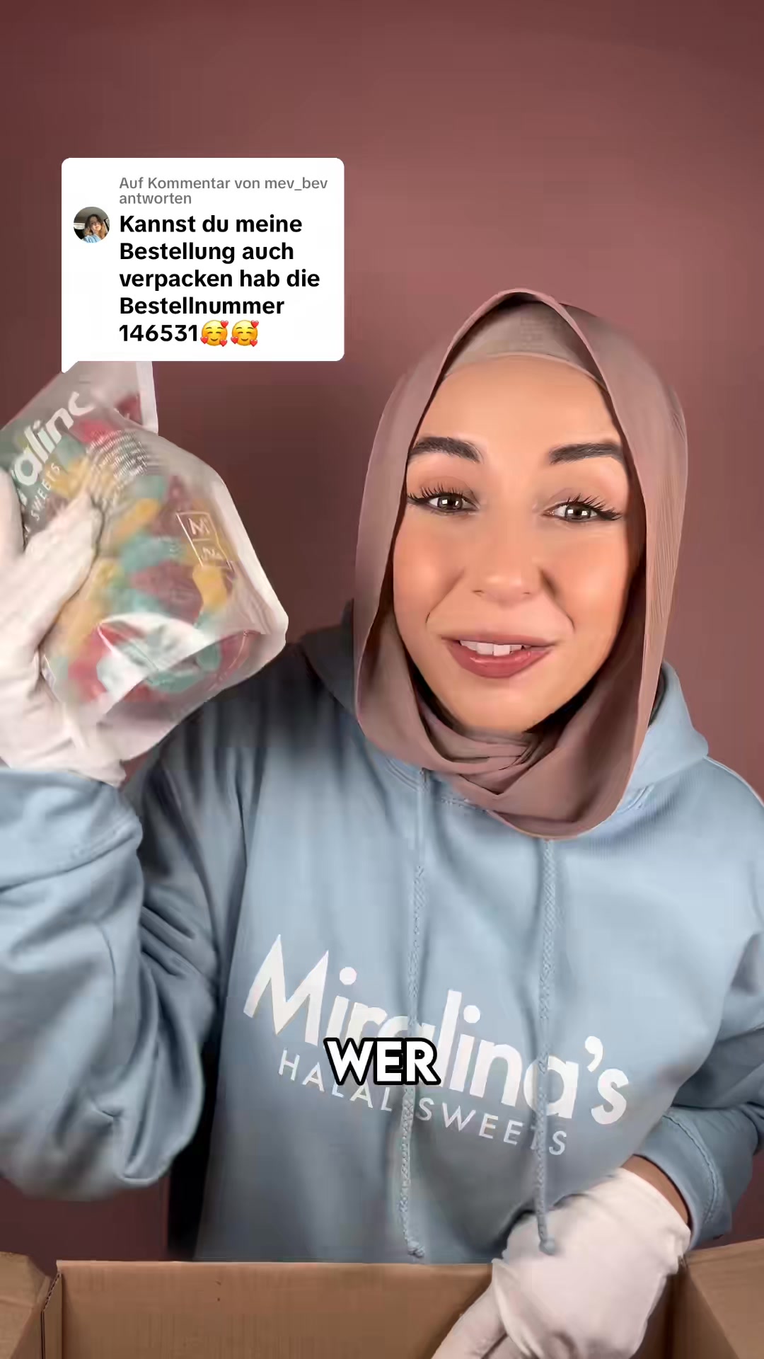 Miralina's Halal Sweets Facebook ad: Entdecke unsere große Auswahl an Halal-Süßwaren