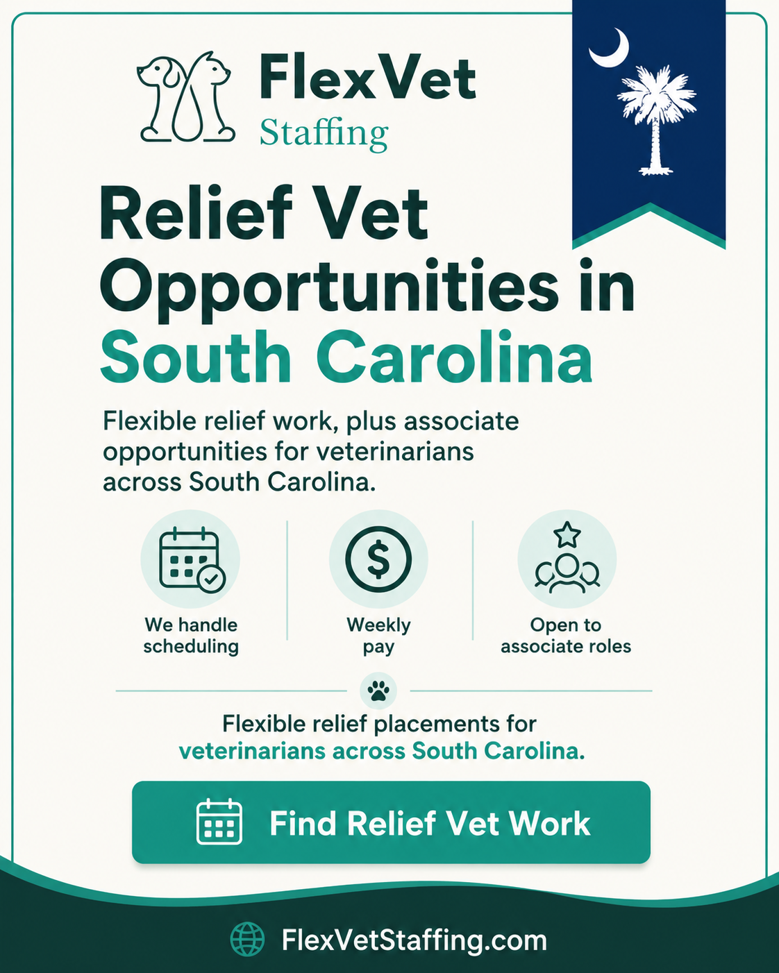 Flex Vet Staffing Facebook ad