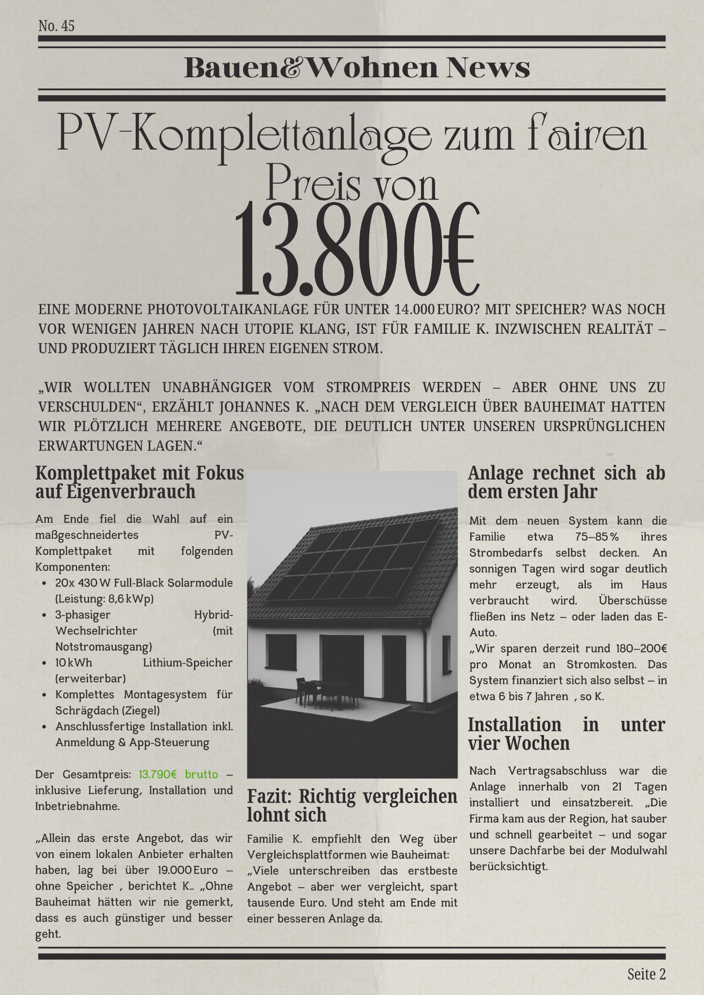Bauheimat Facebook ad