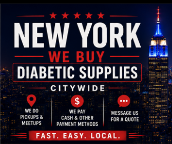 Income for Diabetics New York Facebook ad: Sell Your Diabetic Supplies Today!