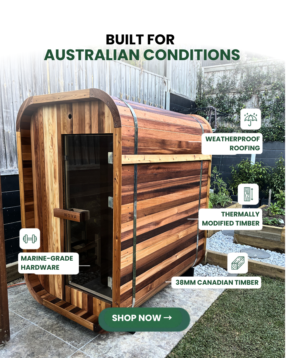 Nova Saunas Facebook ad