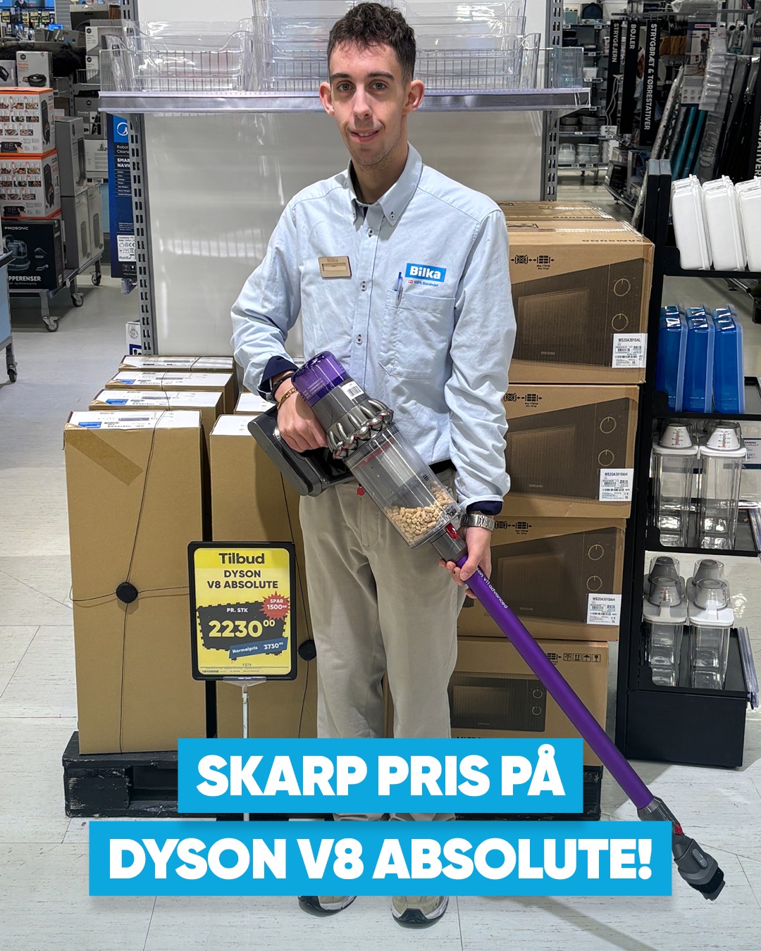 Bilka Facebook ad: Se mere i avisen