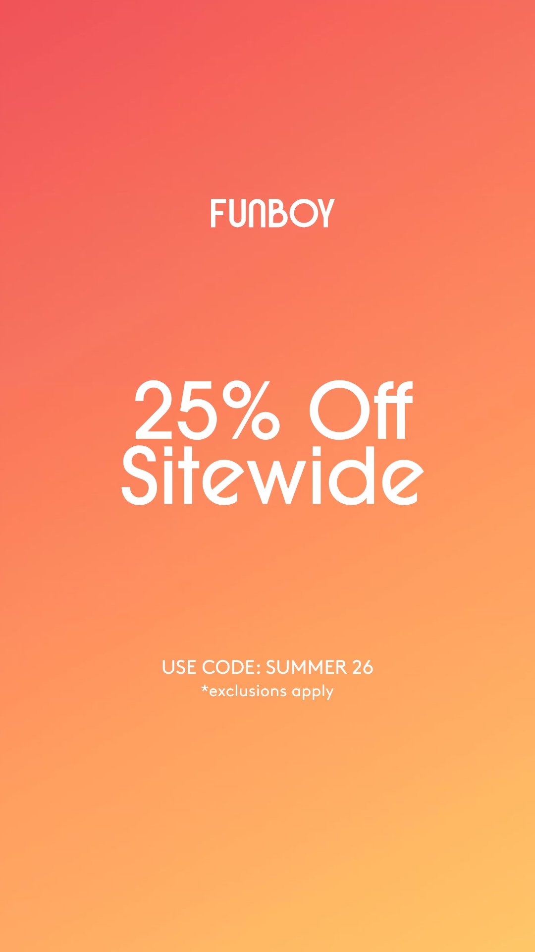 FUNBOY Facebook ad from Jul 15, 2026