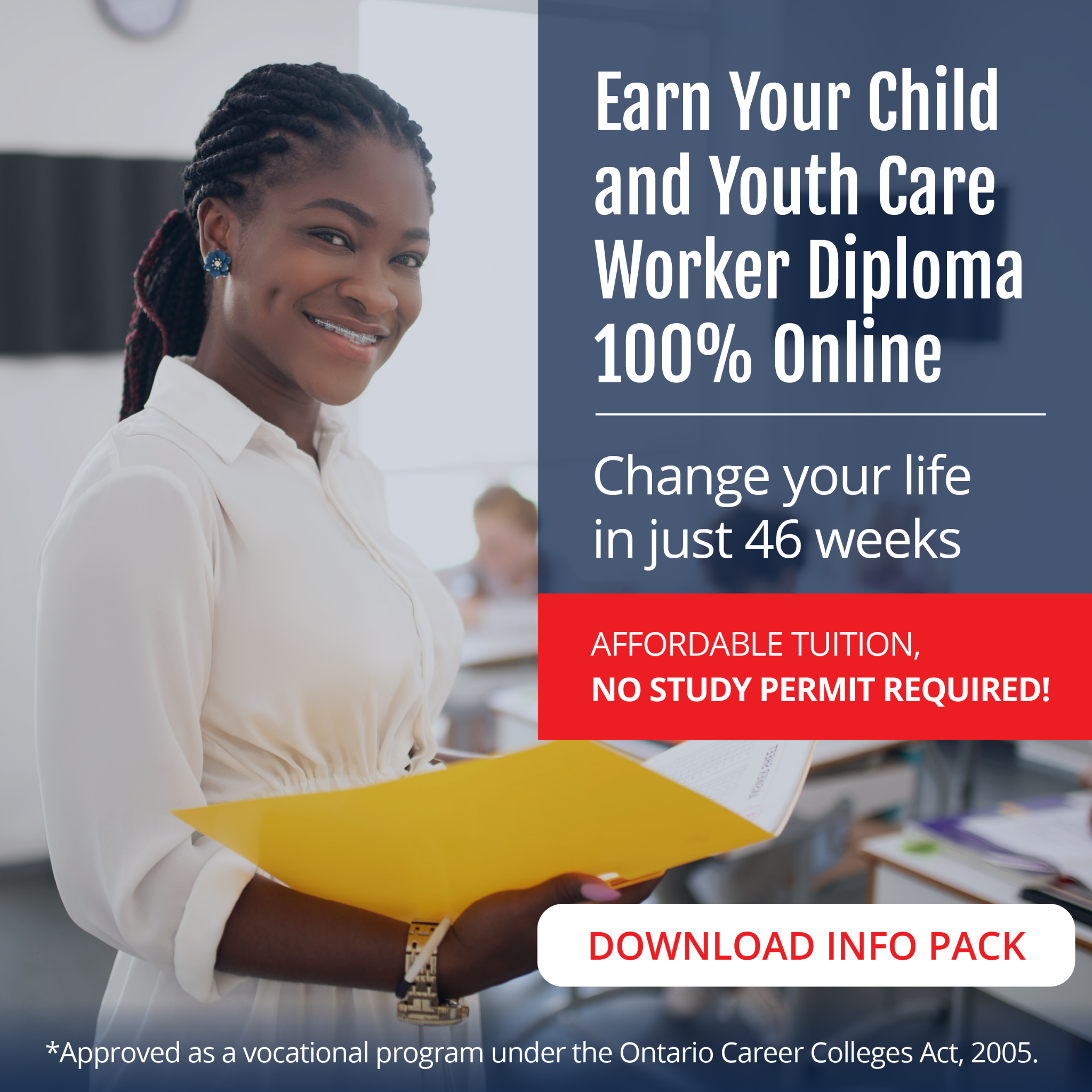 Alpha Career College Facebook ad