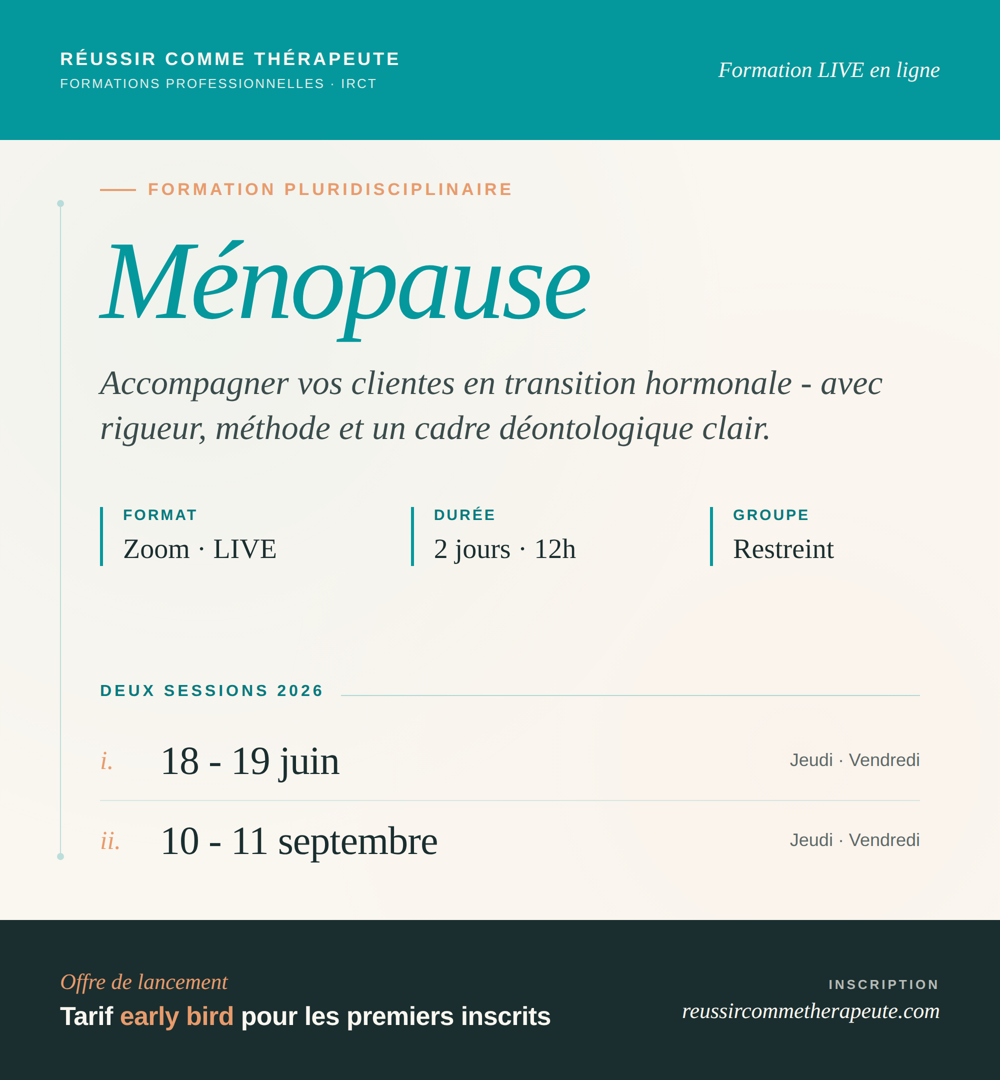 Réussir Comme Thérapeute Facebook ad