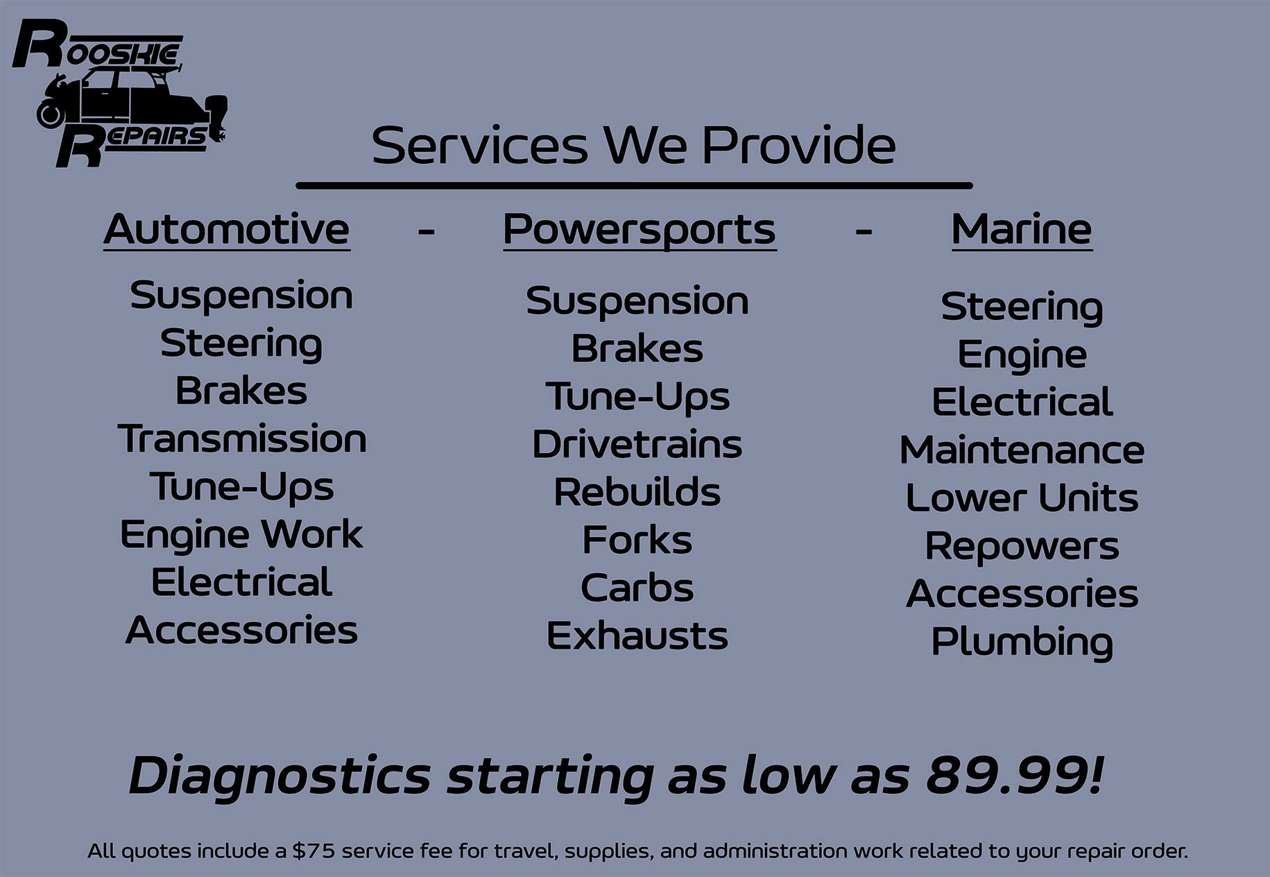Rooskie Repairs Facebook ad: 757 Mobile Technician