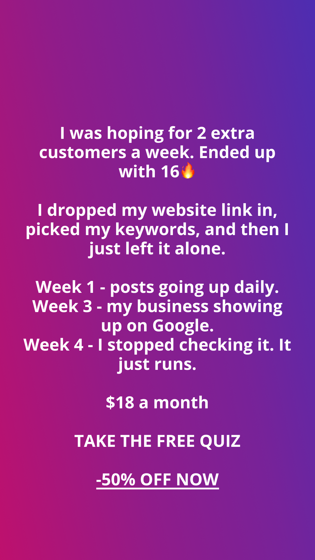Soro SEO Facebook ad: Rank #1 on Google